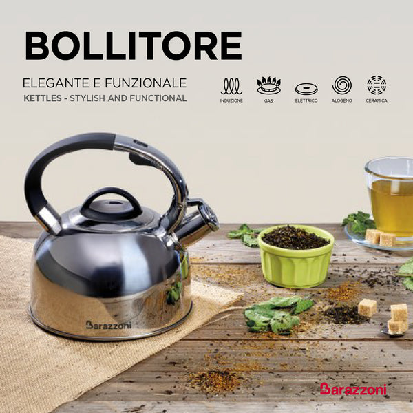 Glossy black kettle