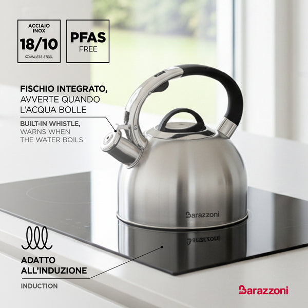 Glossy black kettle