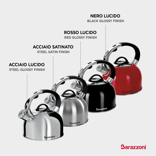 Glossy black kettle