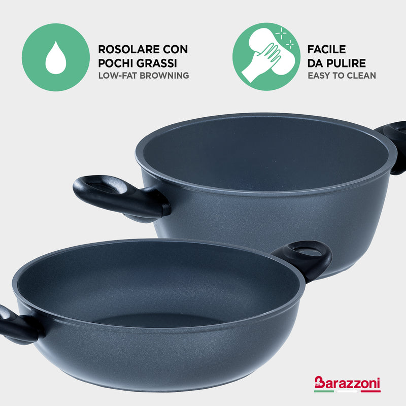 Tris ceramico antiaderente - set padelle 20/24/28