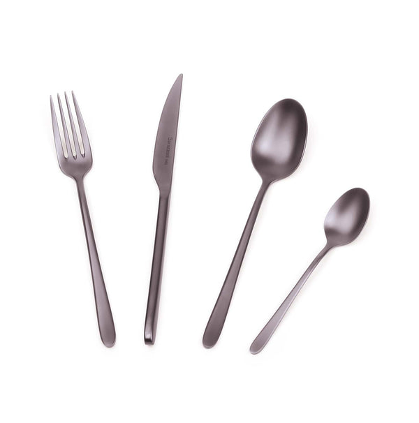 Malachite Titanium Satin - 24-Piece Cutlery Set