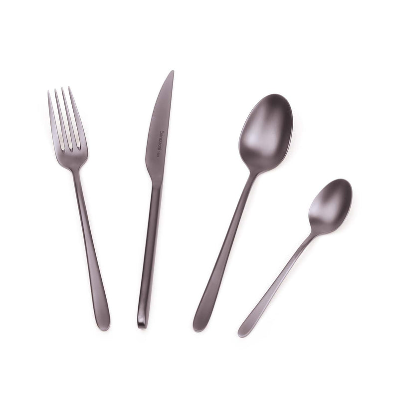 Malachite Titanium Satin - 24-Piece Cutlery Set