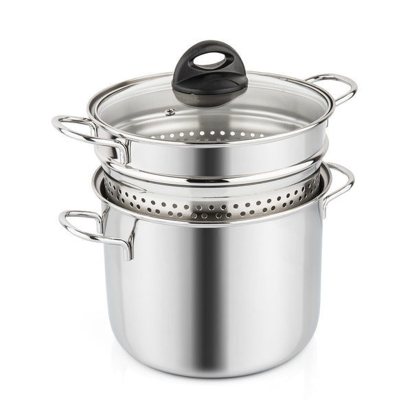 Bottomless thermo-diffusing spaghetti pot