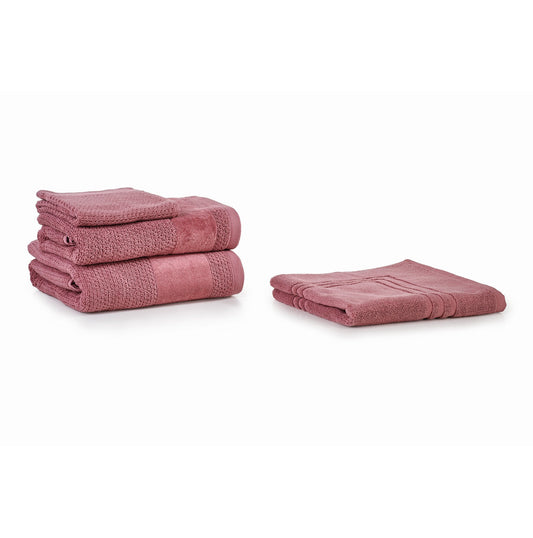 Doppio Ritorto - asciugamano viso rosa antico