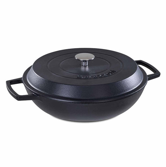 Pan with lid - matte black