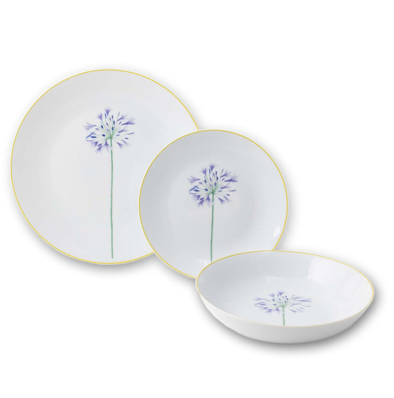 Flower Field Lily - set of 3 plates