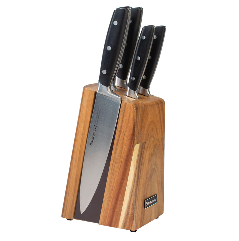 Knife block + 5 knives