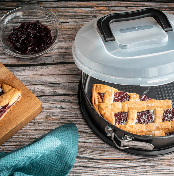 Single-bottom springform pan with lid