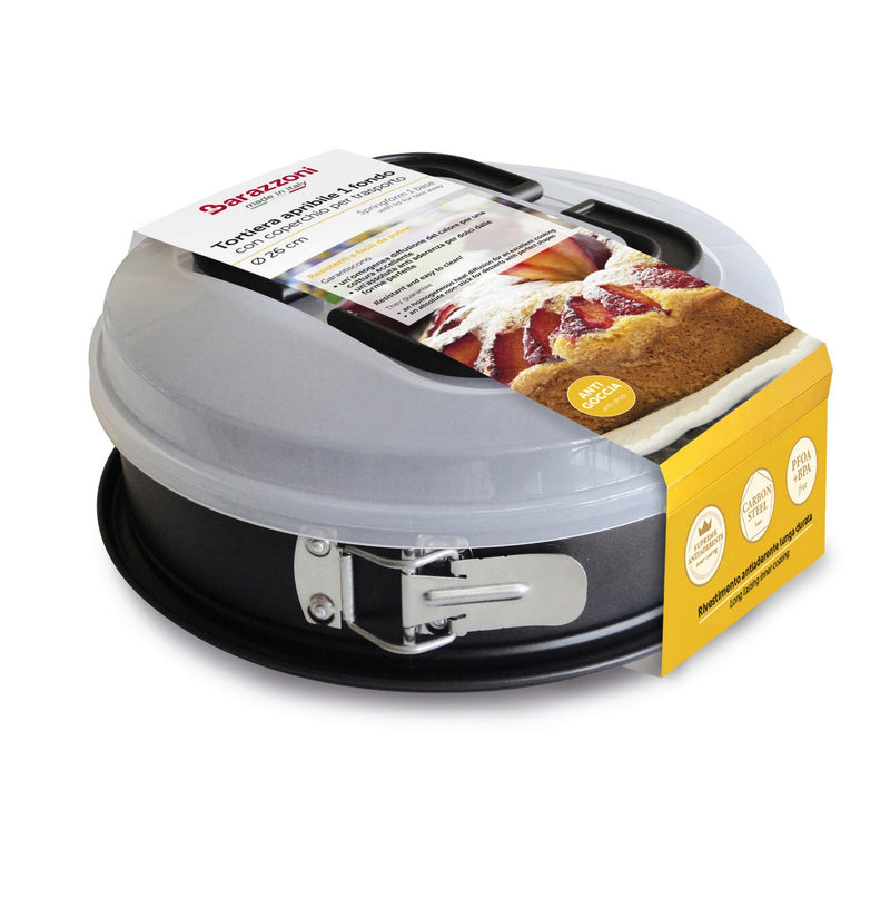 Single-bottom springform pan with lid