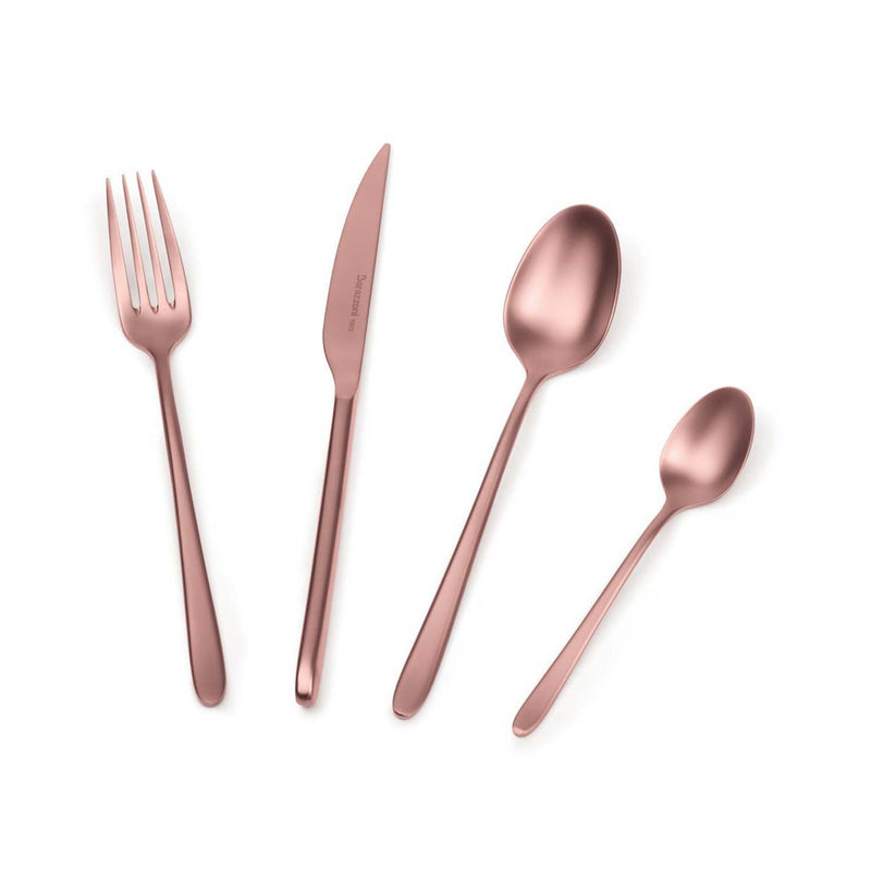 Malachite Satin Bronze - 24-Piece Cutlery Set