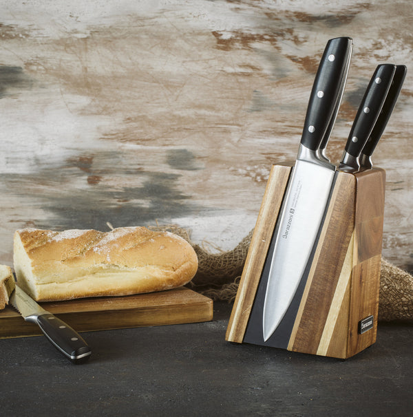 Knife block + 5 knives