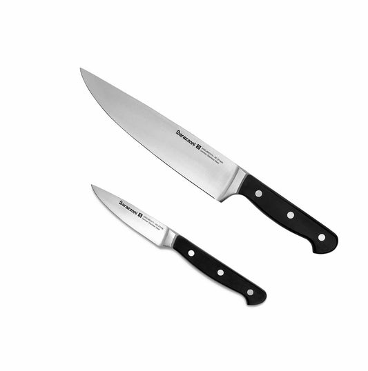 Stainless steel - chef's knife + paring knife set